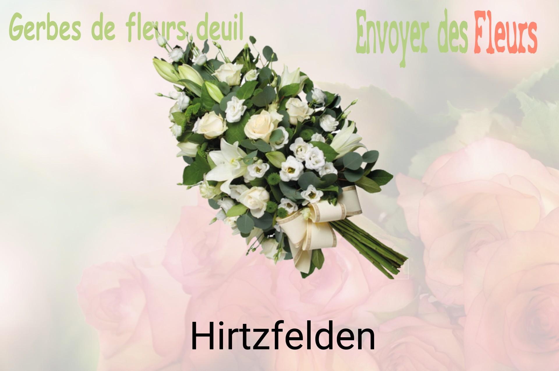 Gerbe de fleurs de deuil livrée à Hirtzfelden